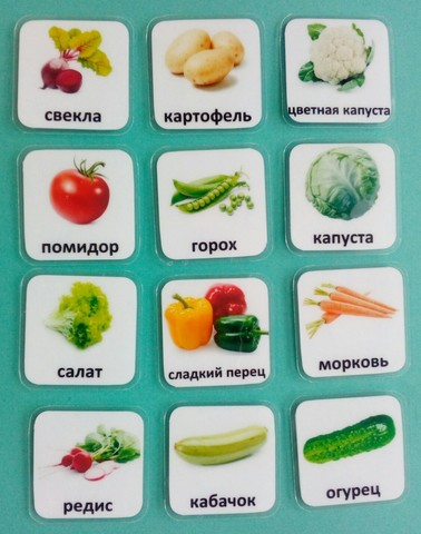 Набор карточек PECS «Овощи»