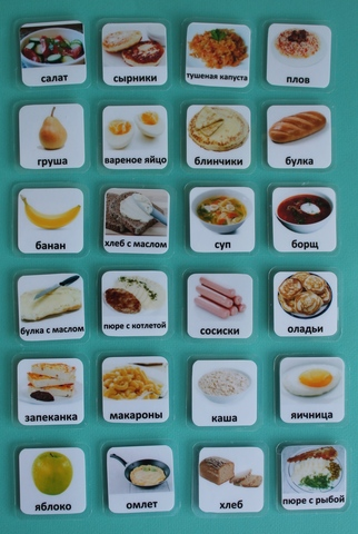 Набор карточек PECS «Еда-1»